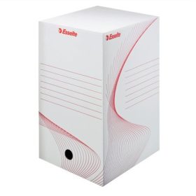   Archiválódoboz, A4, 200 mm, karton, ESSELTE "Boxy", fehér