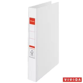   Gyűrűs könyv, 4 gyűrű, 42 mm, A4, PP, ESSELTE "Standard", Vivida fehér