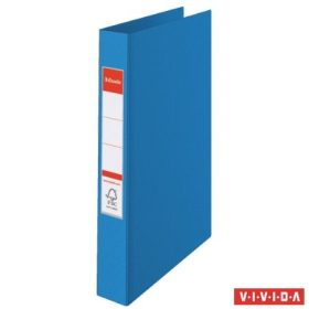   Gyűrűs könyv, 4 gyűrű, 42 mm, A4, PP, ESSELTE "Standard", Vivida kék