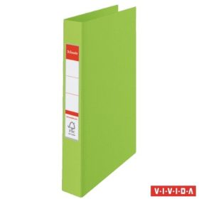   Gyűrűs könyv, 4 gyűrű, 42 mm, A4, PP, ESSELTE "Standard", Vivida zöld