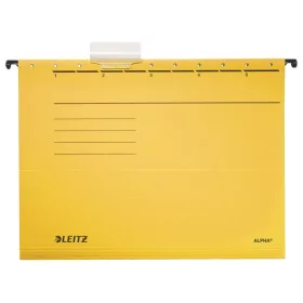   Függőmappa, karton, A4, LEITZ "Alpha Standard", sárga
