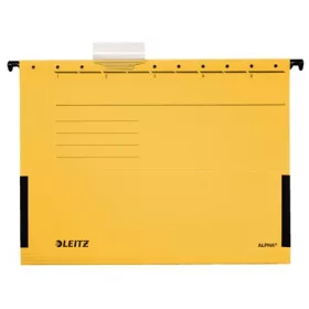   Függőmappa, oldalvédelemmel, karton, A4, LEITZ "Alpha", sárga