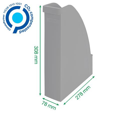 Iratpapucs, műanyag, A4, LEITZ "Recycle", kék