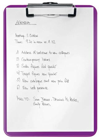 Felírótábla, A4, LEITZ "Wow", lila