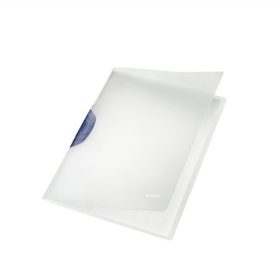   Gyorsfűző, klipes, PP, A4, LEITZ "ColorClip Magic", szürke