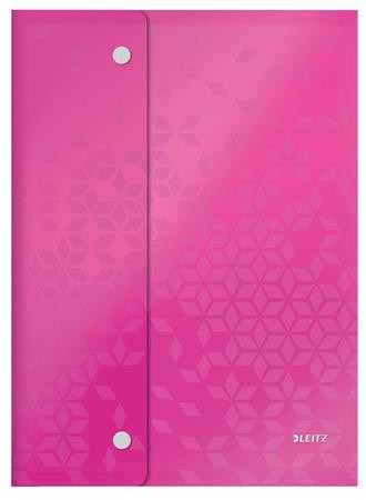 Irattartó tasak, A4, PP, patentos, LEITZ "Wow", vegyes színek