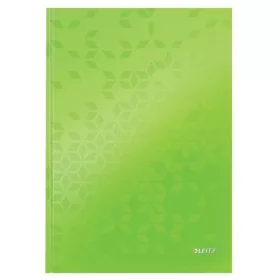   Beíró, A4, kockás, 80 lap, keményfedeles, LEITZ "Wow", zöld