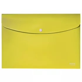   Irattartó tasak, A4, PP, patentos, LEITZ "Recycle", sárga