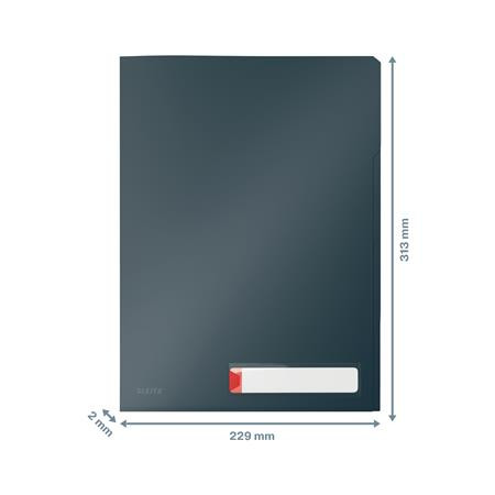 Rendszerező genotherm, A4, PP, LEITZ "Cosy Privacy", bársonyszürke