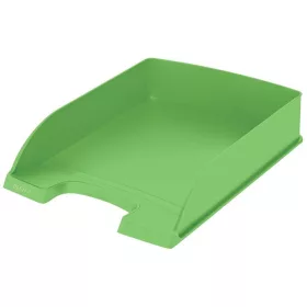 Irattálca, műanyag, A4, LEITZ "Recycle", zöld