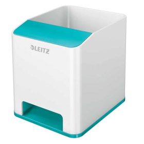   Írószertartó, kettős színhatású, LEITZ "Wow", jégkék