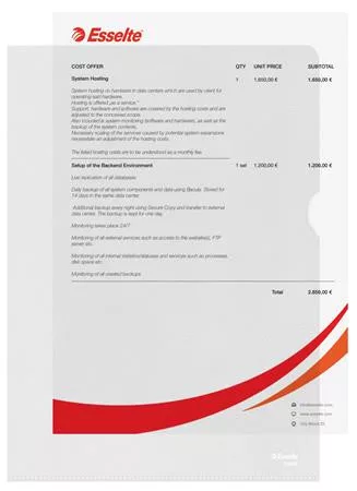 Genotherm, "L", A4, 105 mikron, narancsos felület, ESSELTE "Standard"