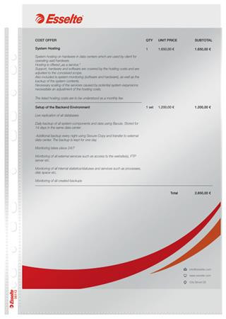 Genotherm, lefűzhető, A4, 75 mikron, víztiszta felület, ESSELTE "Luxus"