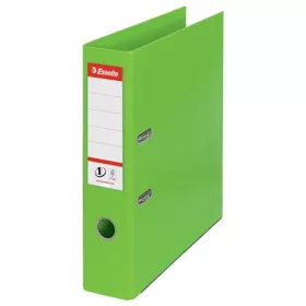   Iratrendező, 75 mm, A4, PP, élvédő sínnel, ESSELTE "Standard", Vivida zöld