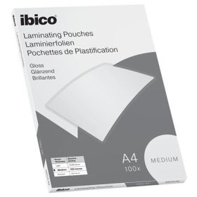   Meleglamináló fólia, 100 mikron, A4, fényes, IBICO "Medium"