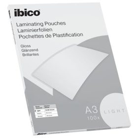   Meleglamináló fólia, 80 mikron, A3, fényes, IBICO "Light"