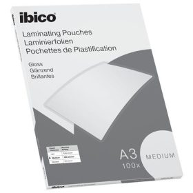   Meleglamináló fólia, 100 mikron, A3, fényes, IBICO "Medium"