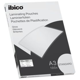   Meleglamináló fólia, 125 mikron, A3, fényes, IBICO "Standard"