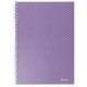 Spirálfüzet, A5, kockás, 80 lap, ESSELTE  "Colour'Breeze", levendula