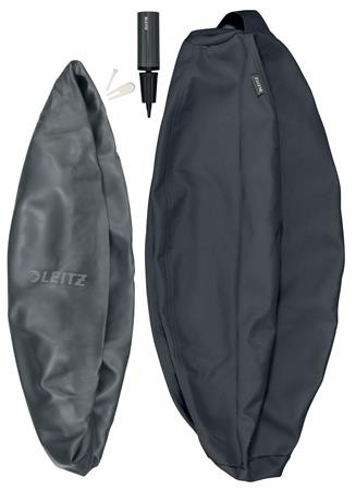Ülőlabda, nehezékkel, 65cm, LEITZ "Ergo Active", sötétszürke
