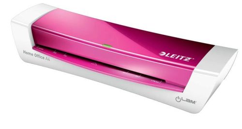 Laminálógép, A4, 80-125 mikron, LEITZ "iLam Home Office", rózsaszín