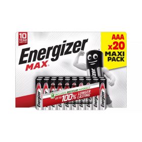 Elem, AAA mikro, 20 db, ENERGIZER "Max"