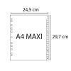 Regiszter, műanyag, A4+, 1-12, EXACOMPTA, szürke