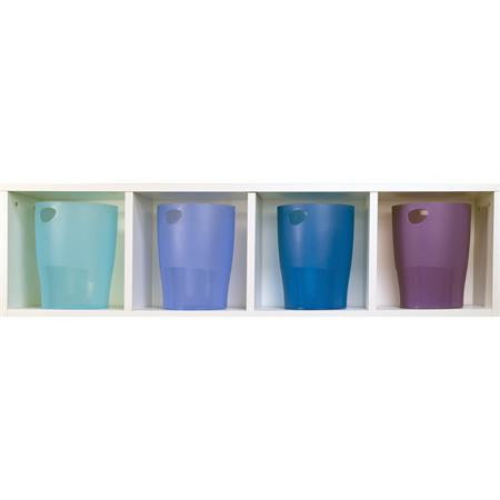 Papírkosár, 15 l, PP, EXACOMPTA "Linicolor", jégkék