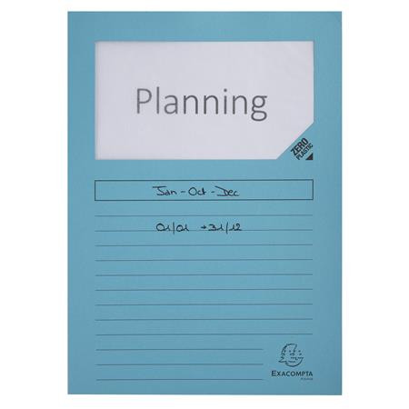 Mappa, ablakos, karton, EXACOMPTA "Forever®", kék