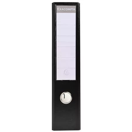 Iratrendező, 70 mm, A4, PVC, EXACOMPTA, fekete