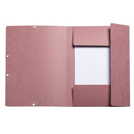 Gumis mappa, prespán, A4, EXACOMPTA "Skandi", antik rózsaszín
