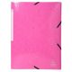 Gumis, mappa, karton, A4, EXACOMPTA "Iderama", pink