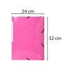 Gumis, mappa, karton, A4, EXACOMPTA "Iderama", pink