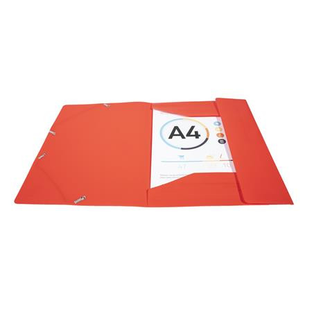 Gumis mappa, PP, A4, EXACOMPTA "Opaque", piros
