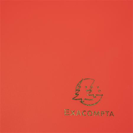 Gumis mappa, PP, A4, EXACOMPTA "Opaque", piros