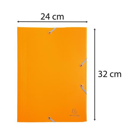 Gumis mappa, PP, A4, EXACOMPTA "Opaque", sárga