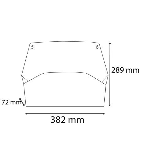 Fali rendszerező, 1 rekeszes, fekvő, 38,2x28,9x7,2 cm, EXACOMPTA "Autentik", zsályazöld