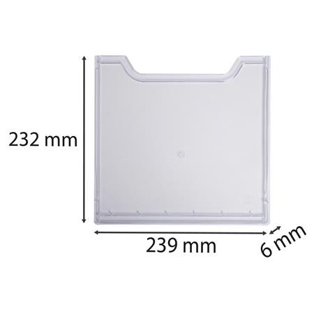 Előlap katalógustartóhoz, A4, álló, EXACOMPTA "Office", áttetsző