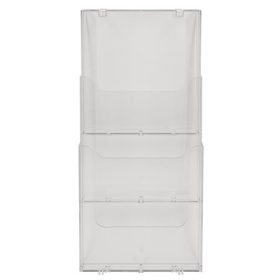   Katalógustartó, fali, A4, álló, 3 rekeszes, EXACOMPTA "Office", áttetsző