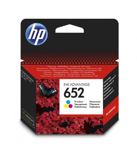 HP F6V24AE Tintapatron Color 200 oldal kapacitás No.652
