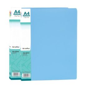   Villámzáras mappa, PP, A4, FLEXOFFICE "FO-CF02", kék