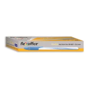   Golyóstoll, 0,3 mm, kupakos, FLEXOFFICE "Candee", kék   (12db/csomag)