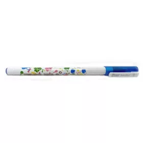   Golyóstoll, 0,3 mm, kupakos, FLEXOFFICE "Monstar", kék