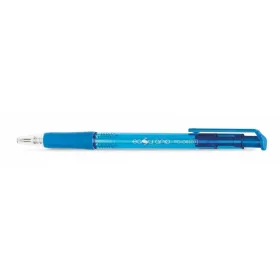   Golyóstoll, 0,4 mm, nyomógombos, FLEXOFFICE "EasyGrip", kék
