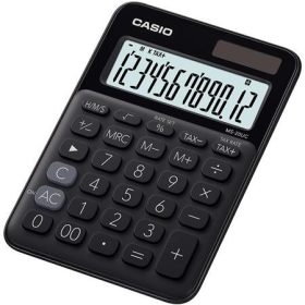  Számológép, asztali, 12 számjegy, CASIO "MS 20UC", fekete