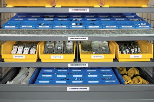 Feliratozógép szalag, vinil, 19 mm x 5,5 m,  DYMO "Rhino", fehér-fekete