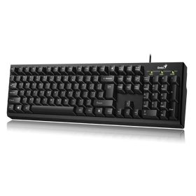   Billentyűzet, vezetékes, 12 funkciógomb, USB, GENIUS "Smart KB-100", fekete