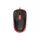 Egér, vezetékes, optikai, normál méret, USB, GENIUS "DX-123", fekete-piros
