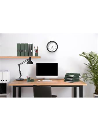 Iratpapucs, fém, 85 mm, ALBA, zöld