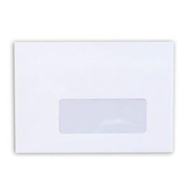 Boríték, LC6, öntapadó, jobb ablakos